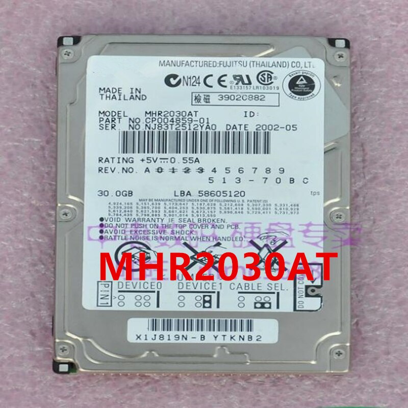 Fujitsu 30GB 90% & 2.5   HDD MHR2030AT  Ʈ HDD  2MB IDE 4200RPM